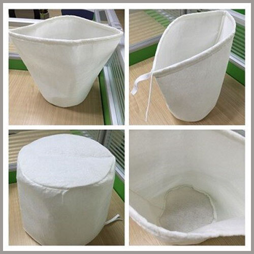 cylinder bottom water filter bag